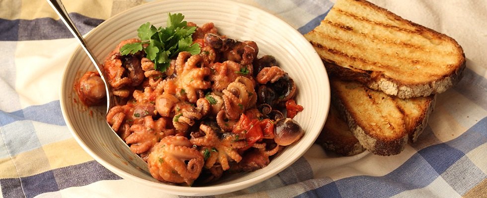 Polipetti alla luciana per le feste di Natale