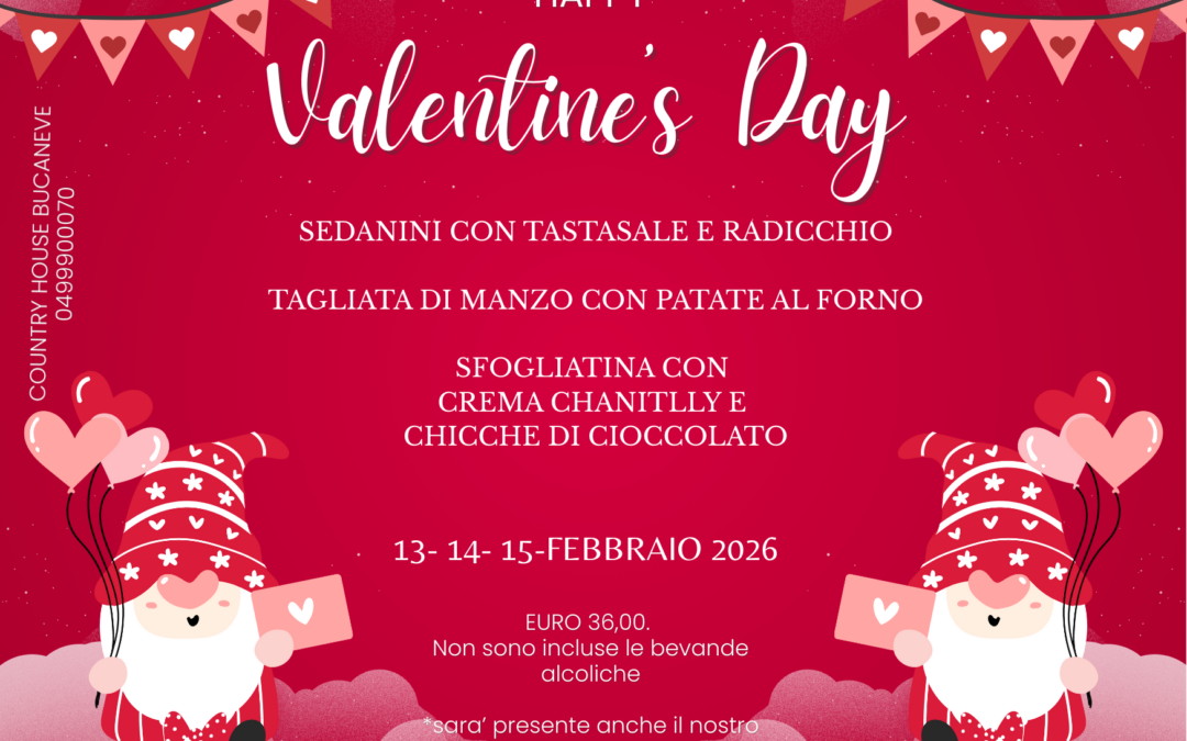 SAN VALENTINO 2026 SU COLLI EUGANEI