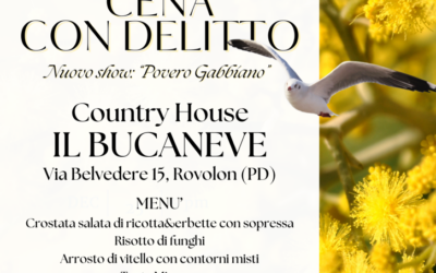 8 MARZO 2026 SUI COLLI EUGANEI: CENA CON DELITTO AL COUNTRY HOUSE BUCANEVE